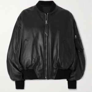 Men’s Attico Leather Bomber Jacket