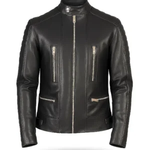 Men’s Black Biker Leather Jacket