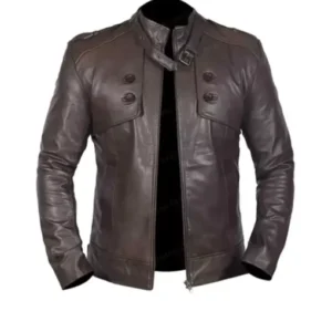 Men’s Brown Bomber Biker Jacket