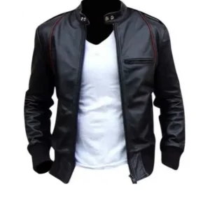 Mens Leather Motorcycle Jacket
