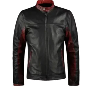 Mens Retro Black Leather Jacket